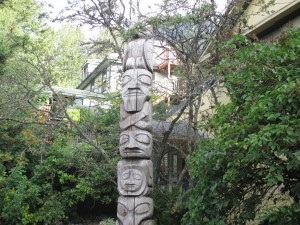 Totem poles abound in Juneau