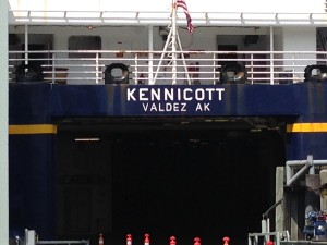 The M/V Kennicott, our home for six days