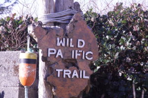 Sign marking the Wild Pacific Trail